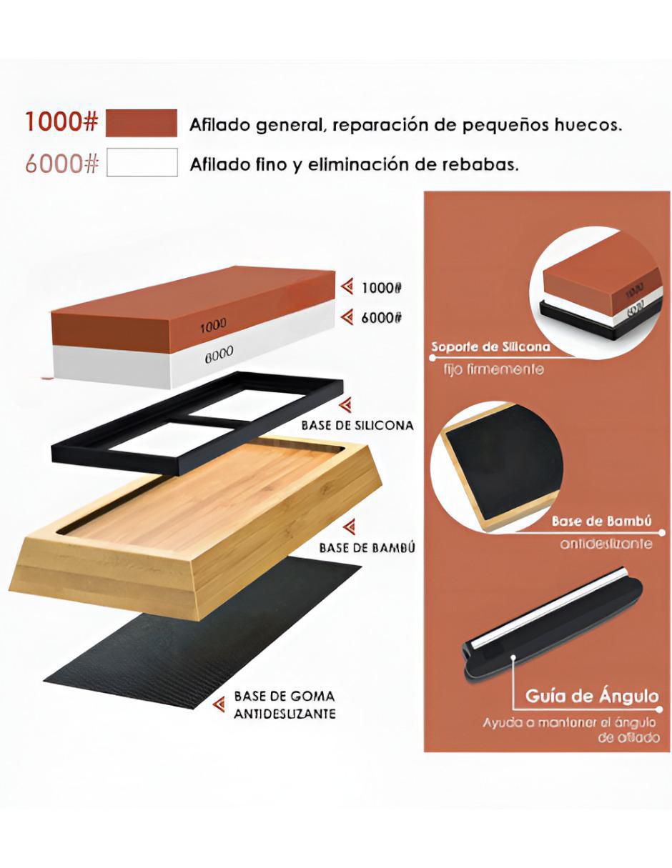 Afilador de Piedra Doble Grano para Cuchillos - Image 3