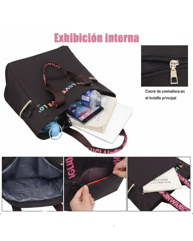 Bolsa Tote Costura Reforzada Mujer - Image 4