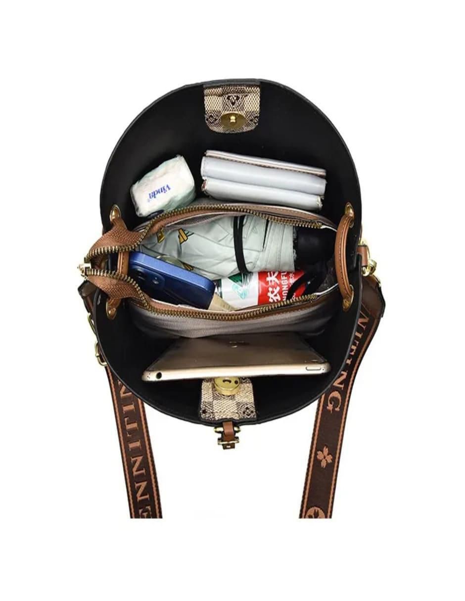 Bolsa Shopper Retro Cuadros Mujer - Image 2