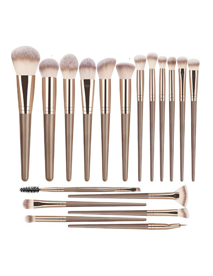 Brochas de Maquillaje Doradas Set 12 Piezas - Image 1