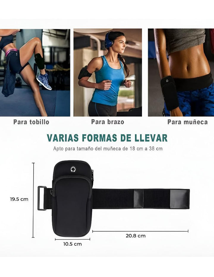 Brazalete deportivo para celular con diseño ajustable - Image 5