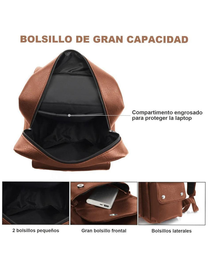 Mochila Impermeable para Laptop Mujer - Image 4