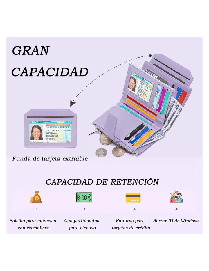 Monedero de Cuero PU para Mujer - Image 2