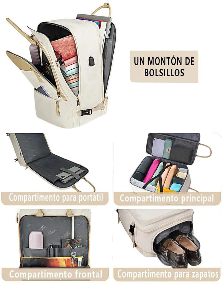 Mochila Impermeable Mujer Viaje - Image 3