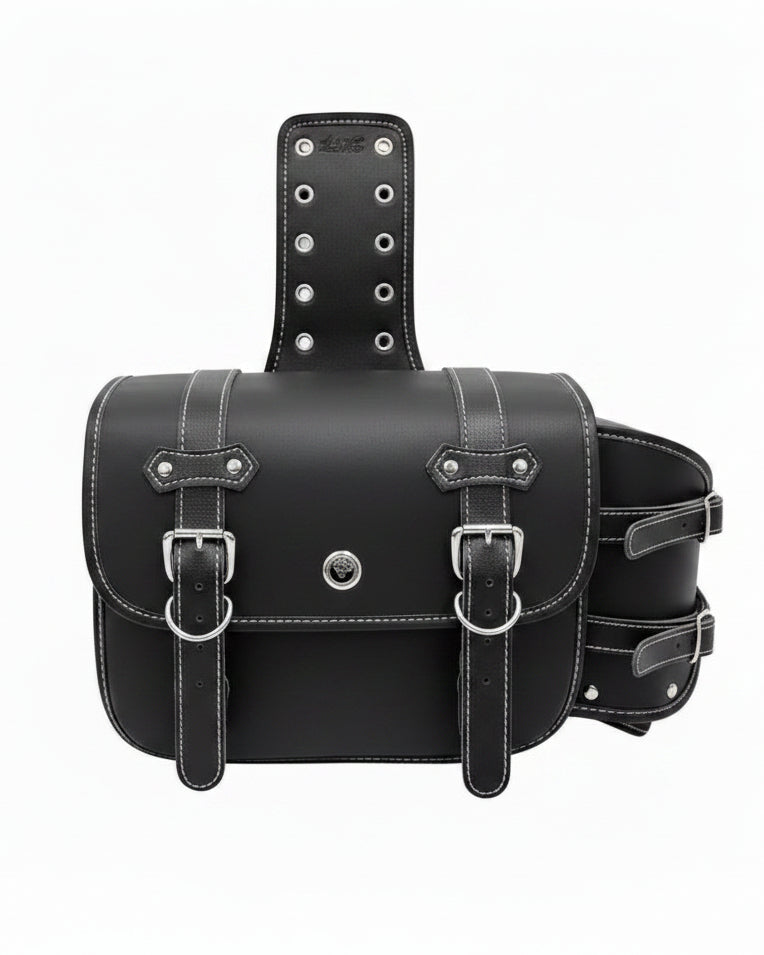 Alforjas Laterales Moto Cuero PU 7L - Image 1