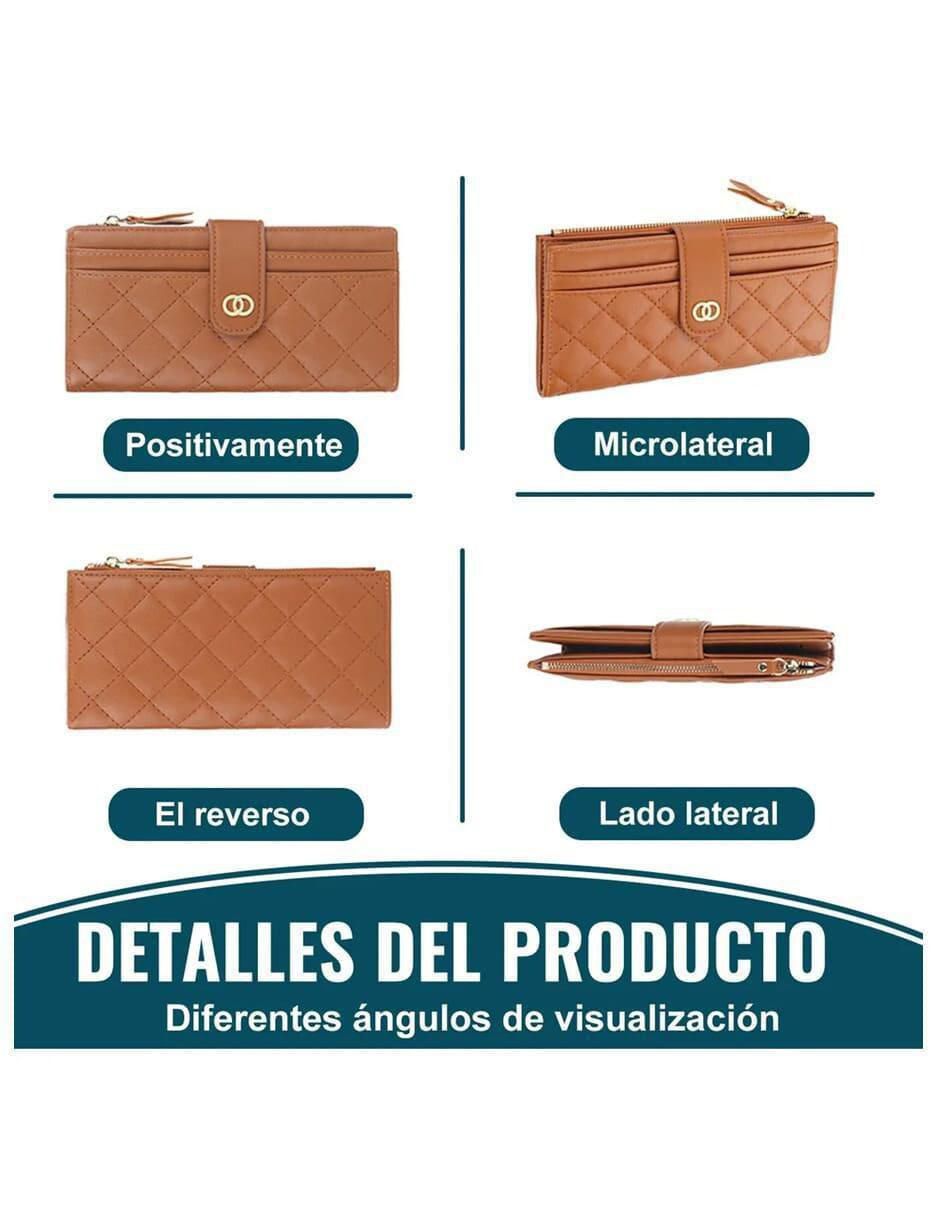 Cartera Piel Sintetica con Cremallera - Image 3