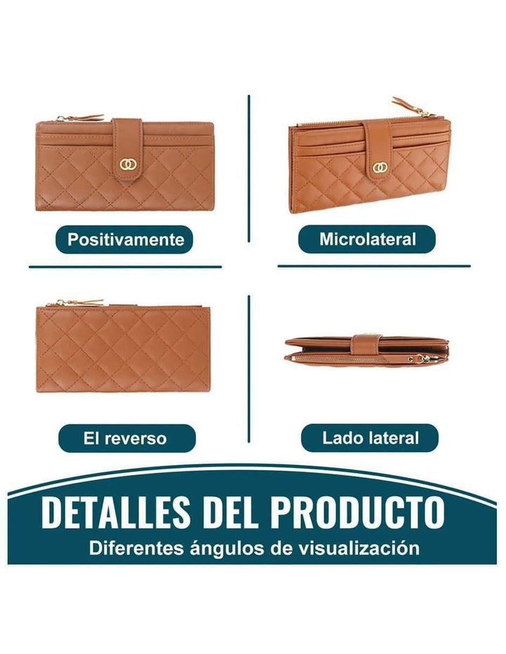Cartera Piel Sintetica con Cremallera - Image 3