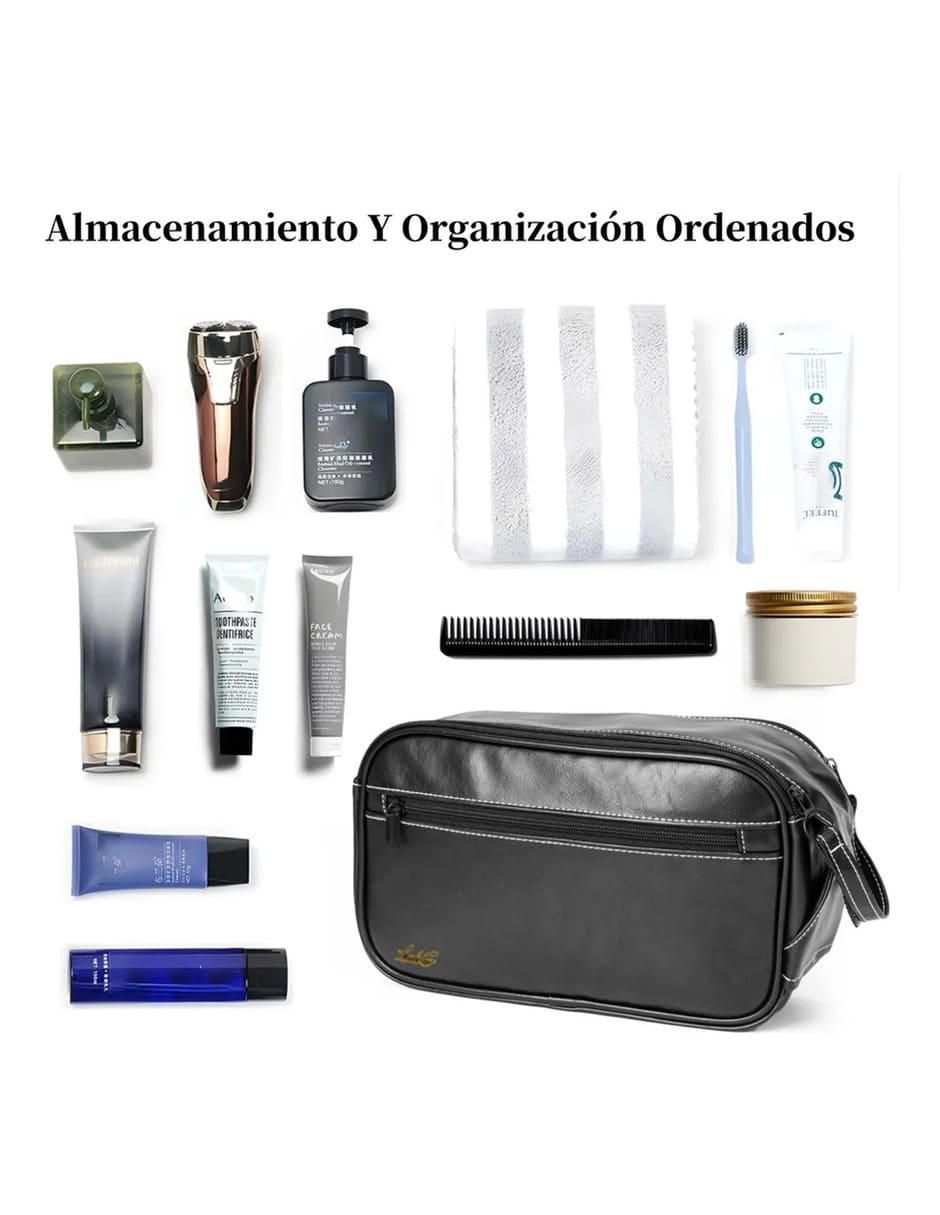 Neceser Cuero Negro Impermeable - Image 5