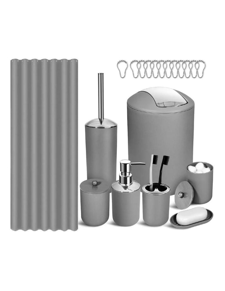 Set de Accesorios Baño Gris Mate 6 Piezas - Image 2