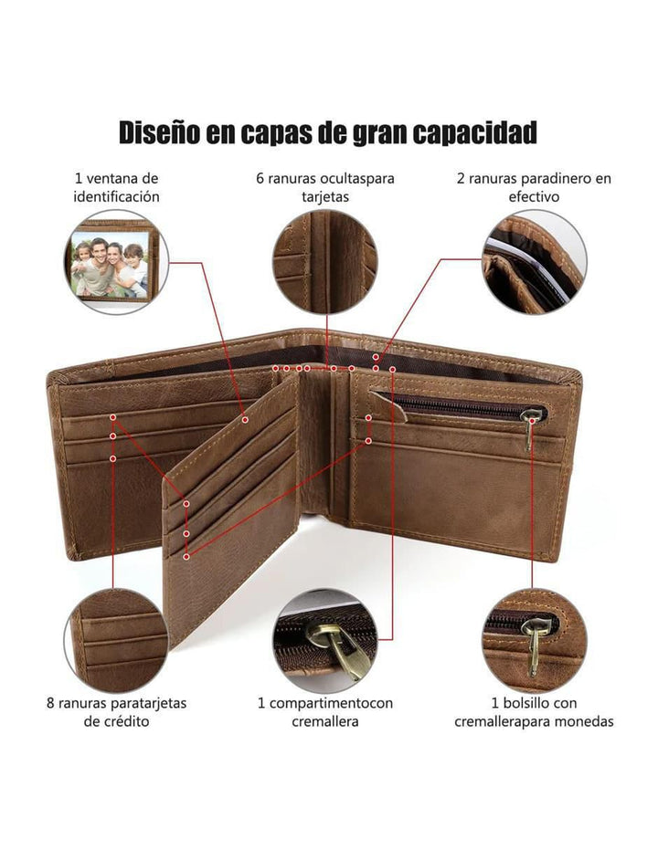 Cartera Piel Hombre Natural - Image 4