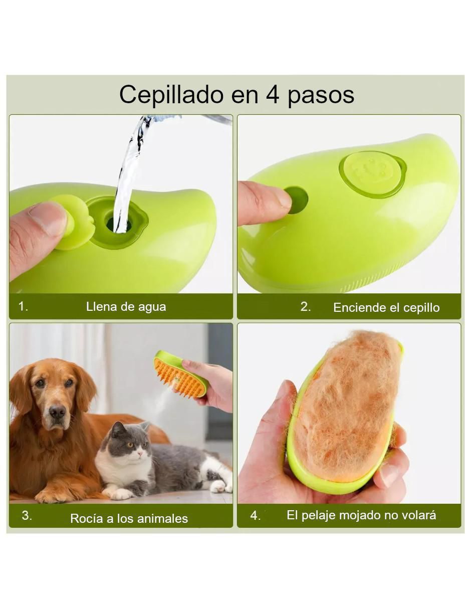 Cepillo Deslanador Vapor 3 en 1 para Perro y Gato - Image 4