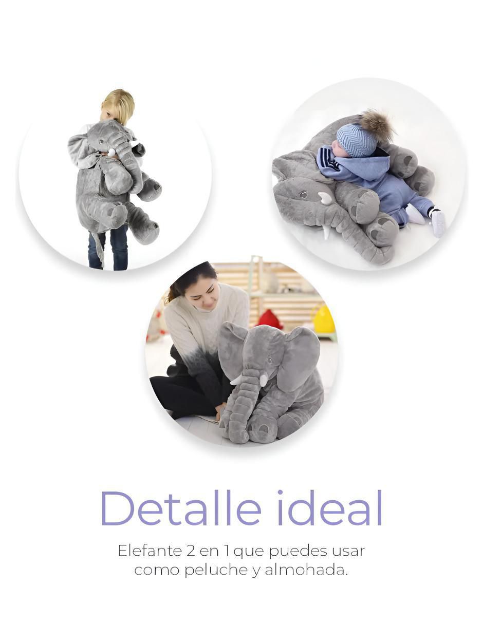 Peluche Elefante 60 cm Suave Almohada - Image 2
