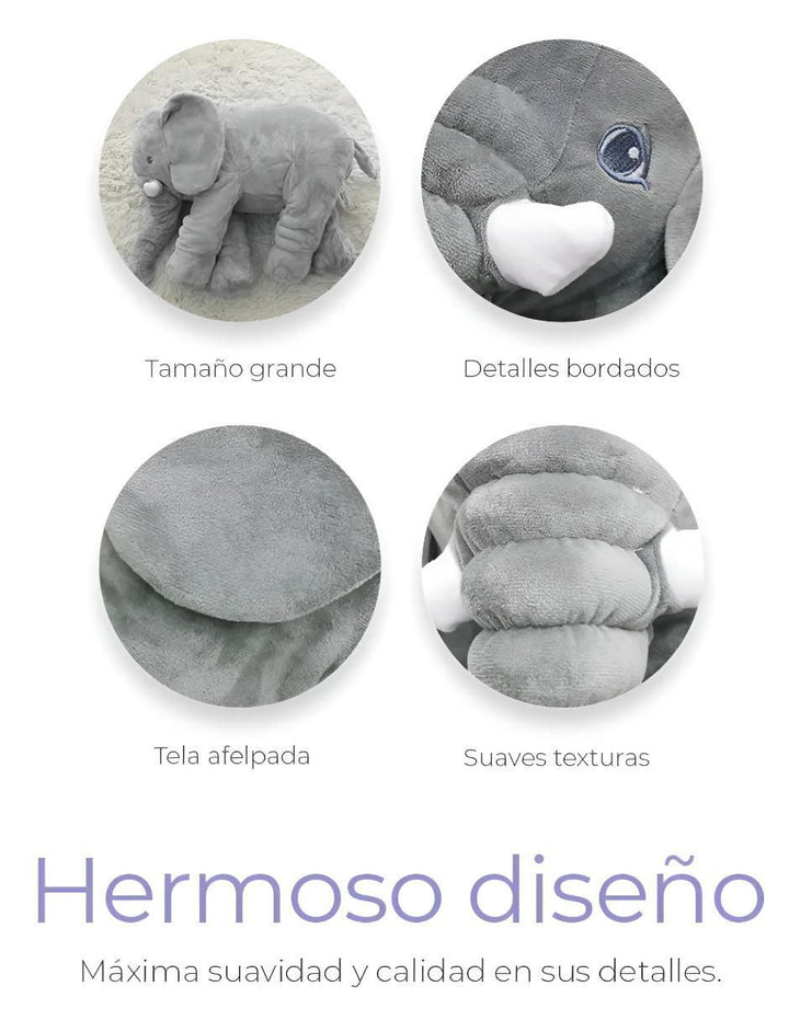 Peluche Elefante 60 cm Suave Almohada - Image 3