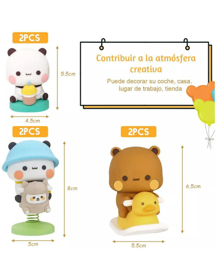 Osos de Peluche Bubu y Dudu 6 Piezas Juguete Bebé - Image 5