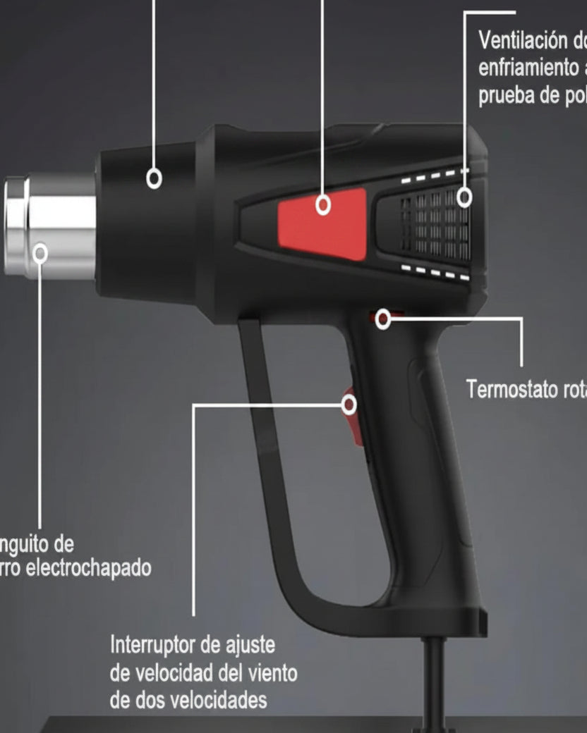 Pistola de Calor 2000 W Aire Caliente - Image 3