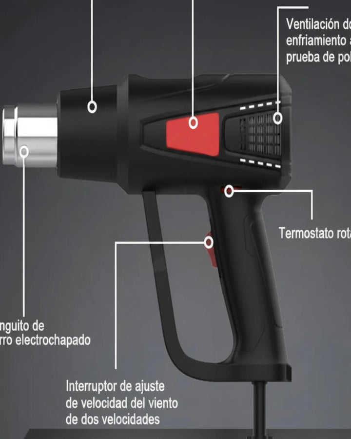Pistola de Calor 2000 W Aire Caliente - Image 3
