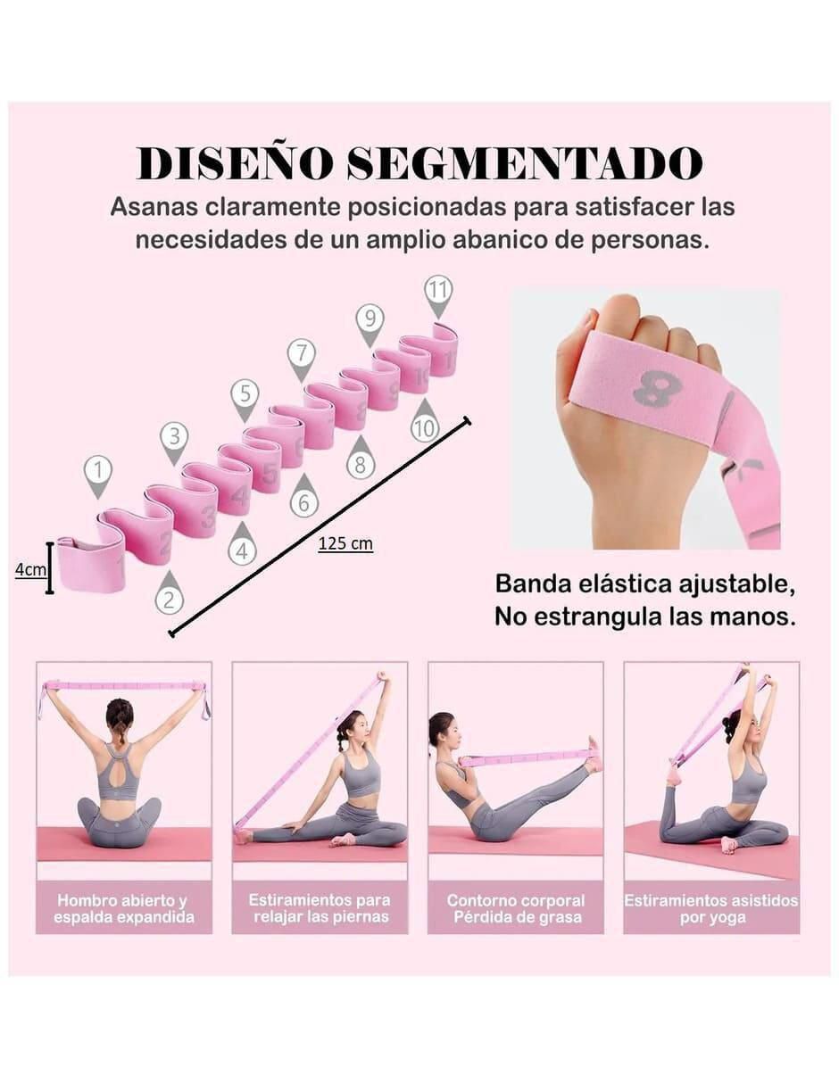 Banda Elastica Yoga con Bucles para Flexibilidad - Image 4