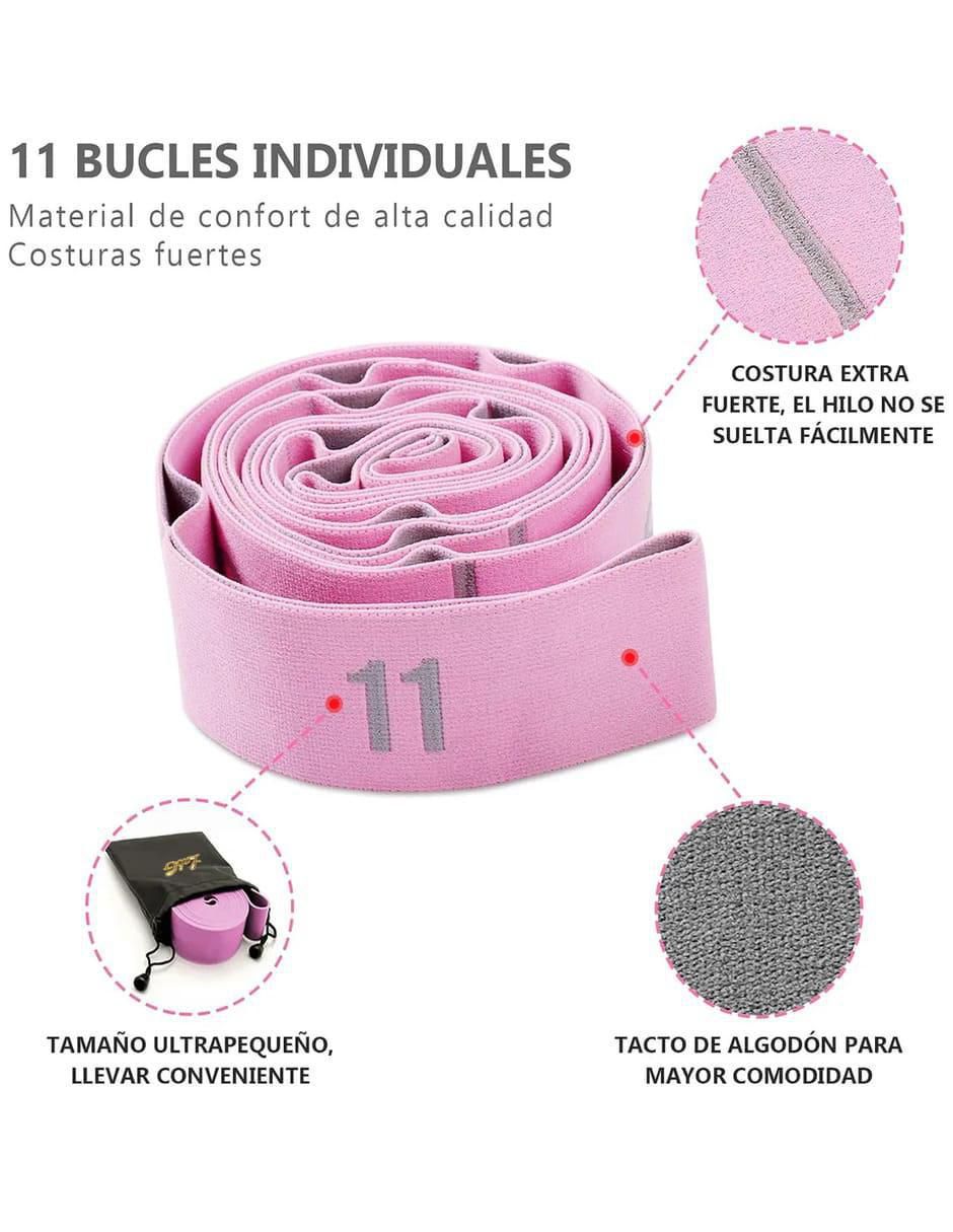 Banda Elastica Yoga con Bucles para Flexibilidad - Image 2