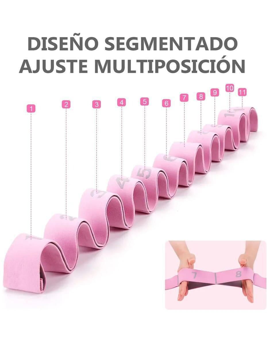Banda Elastica Yoga con Bucles para Flexibilidad - Image 3