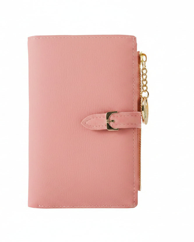Cartera Larga Cuero Rosa Mujer - Image 1