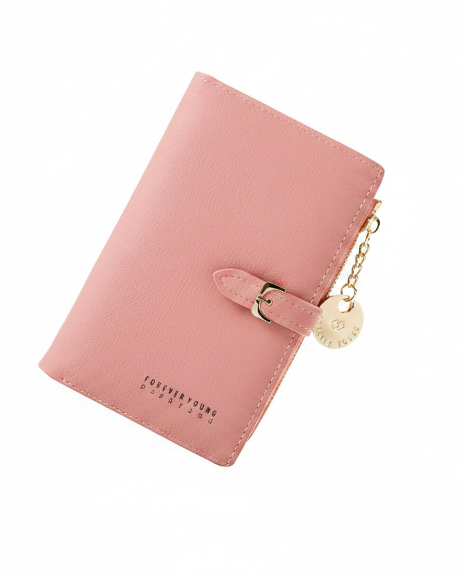 Cartera Larga Cuero Rosa Mujer - Image 2