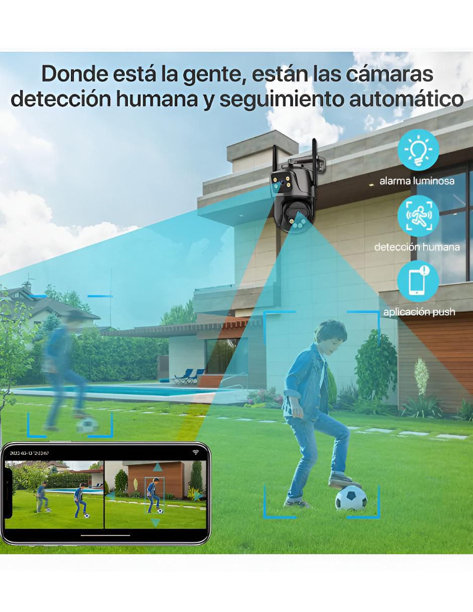 Cámara Seguridad WiFi 8MP Exterior 350° - Image 2