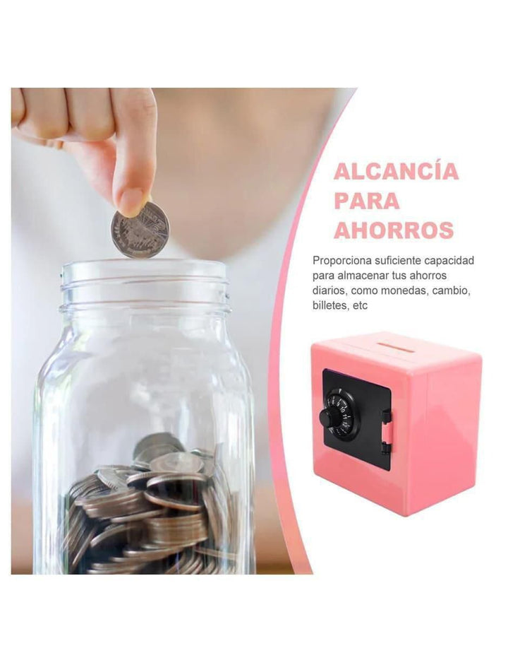 Alcancía Infantil Rosa Caja Fuerte - Image 3