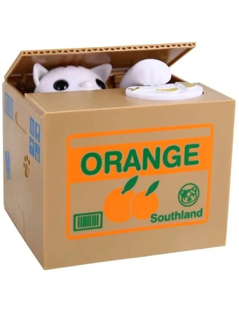Alcancía Interactiva Orange para Gatos - Image 1