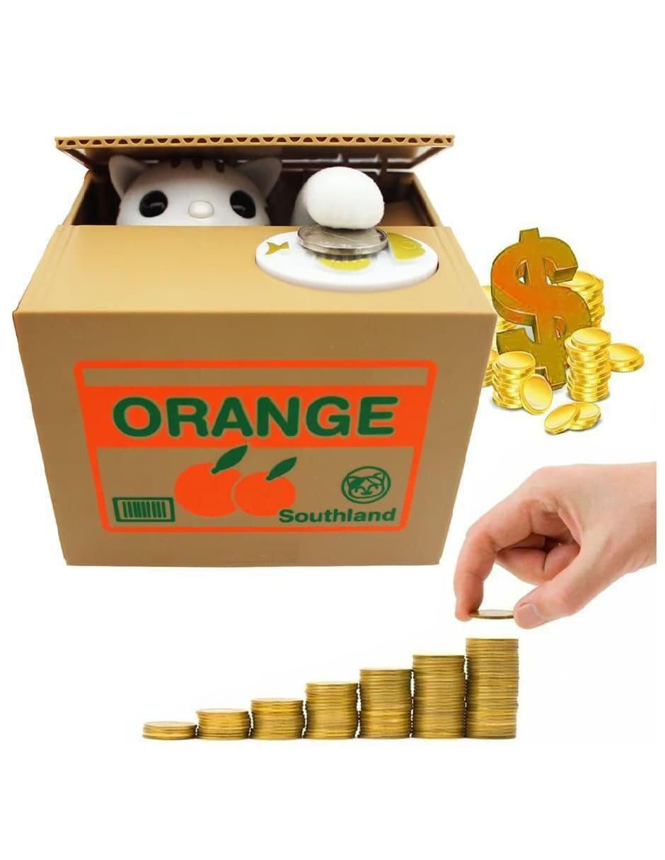 Alcancía Interactiva Orange para Gatos - Image 2