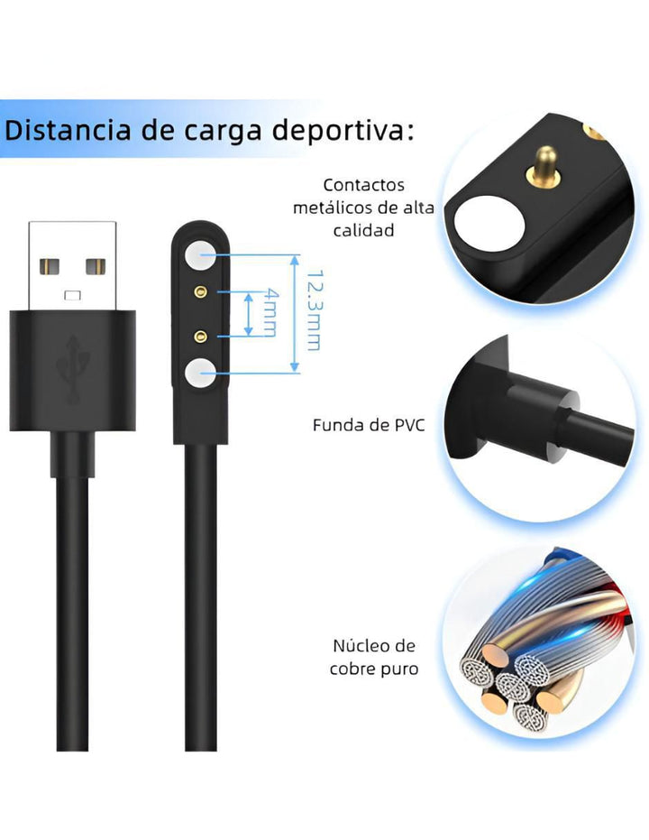 Cargador Inalámbrico Magnético 5W para Reloj Inteligente - Image 2