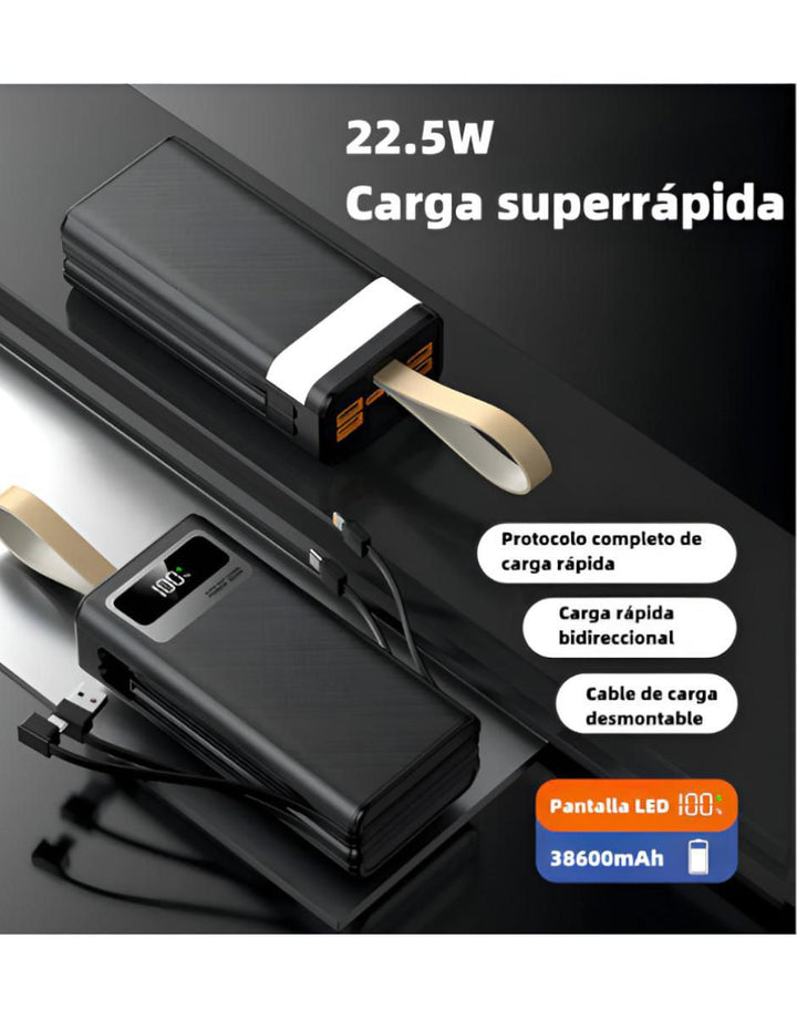 Batería Portátil 30000 mAh Carga Rápida - Image 1