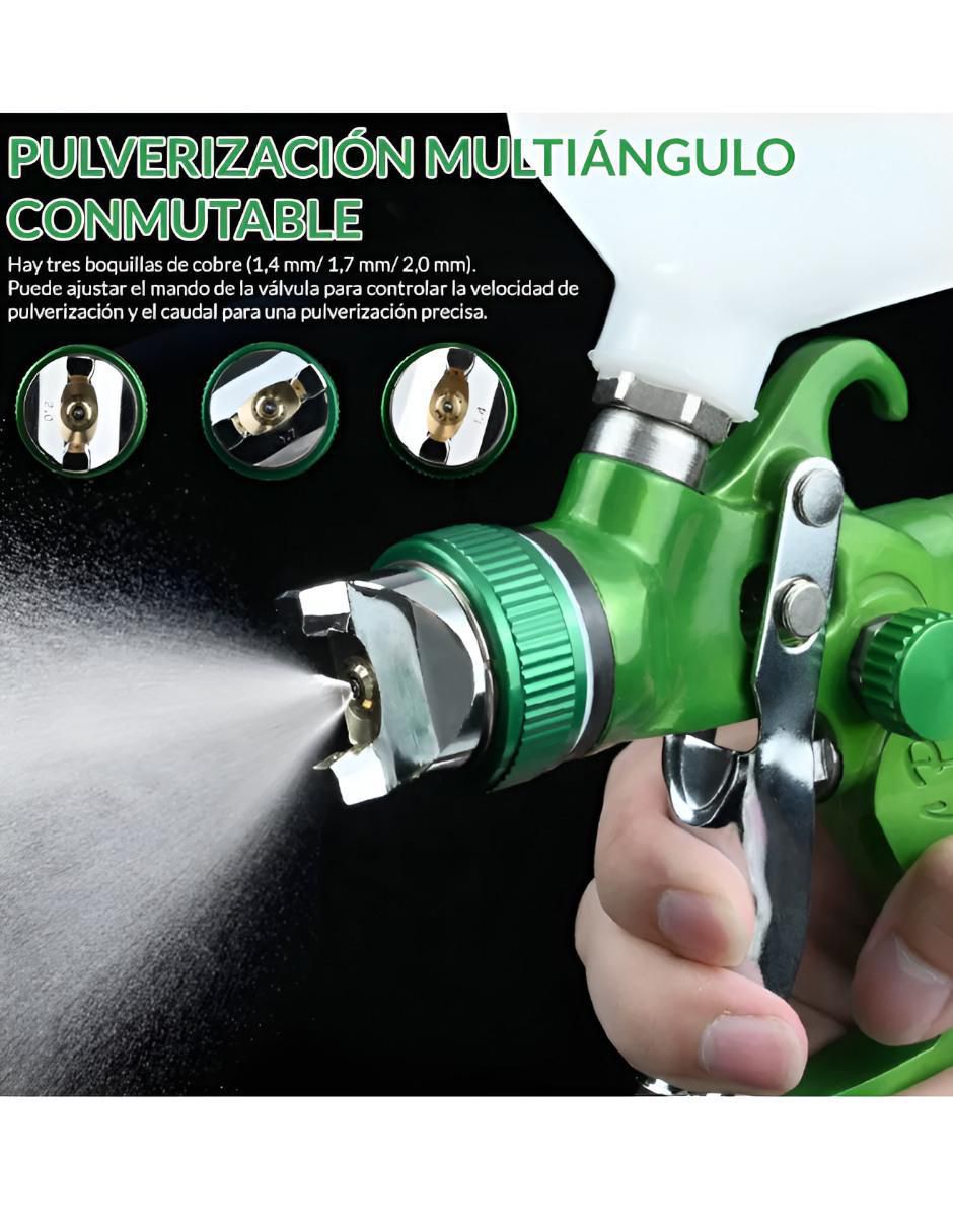 Pistola para Pintar HVLP 600ml 3 Boquillas - Image 2