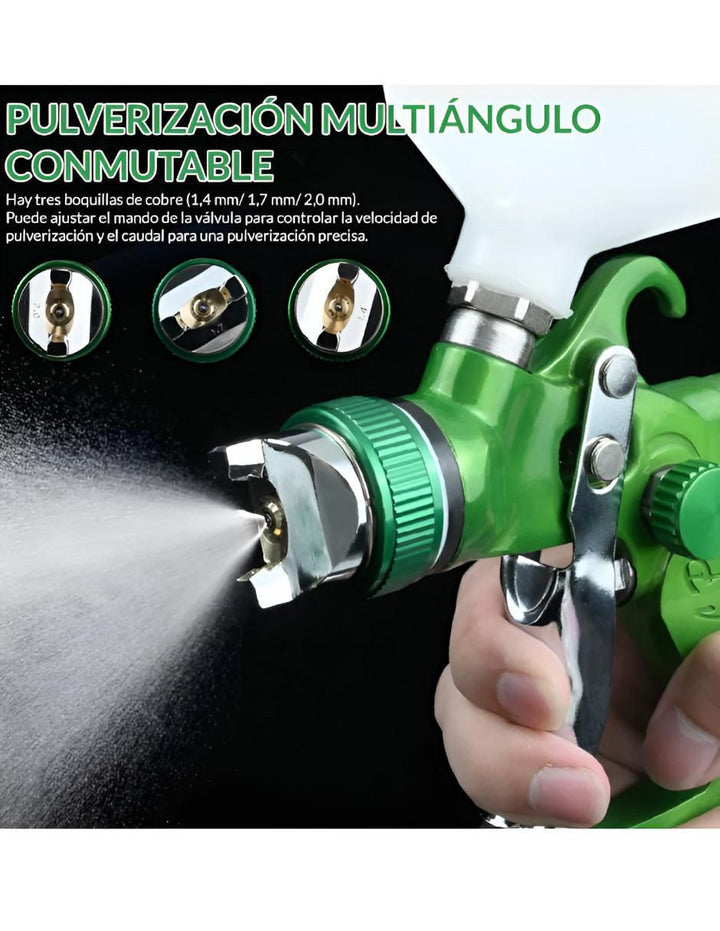 Pistola para Pintar HVLP 600ml 3 Boquillas - Image 2