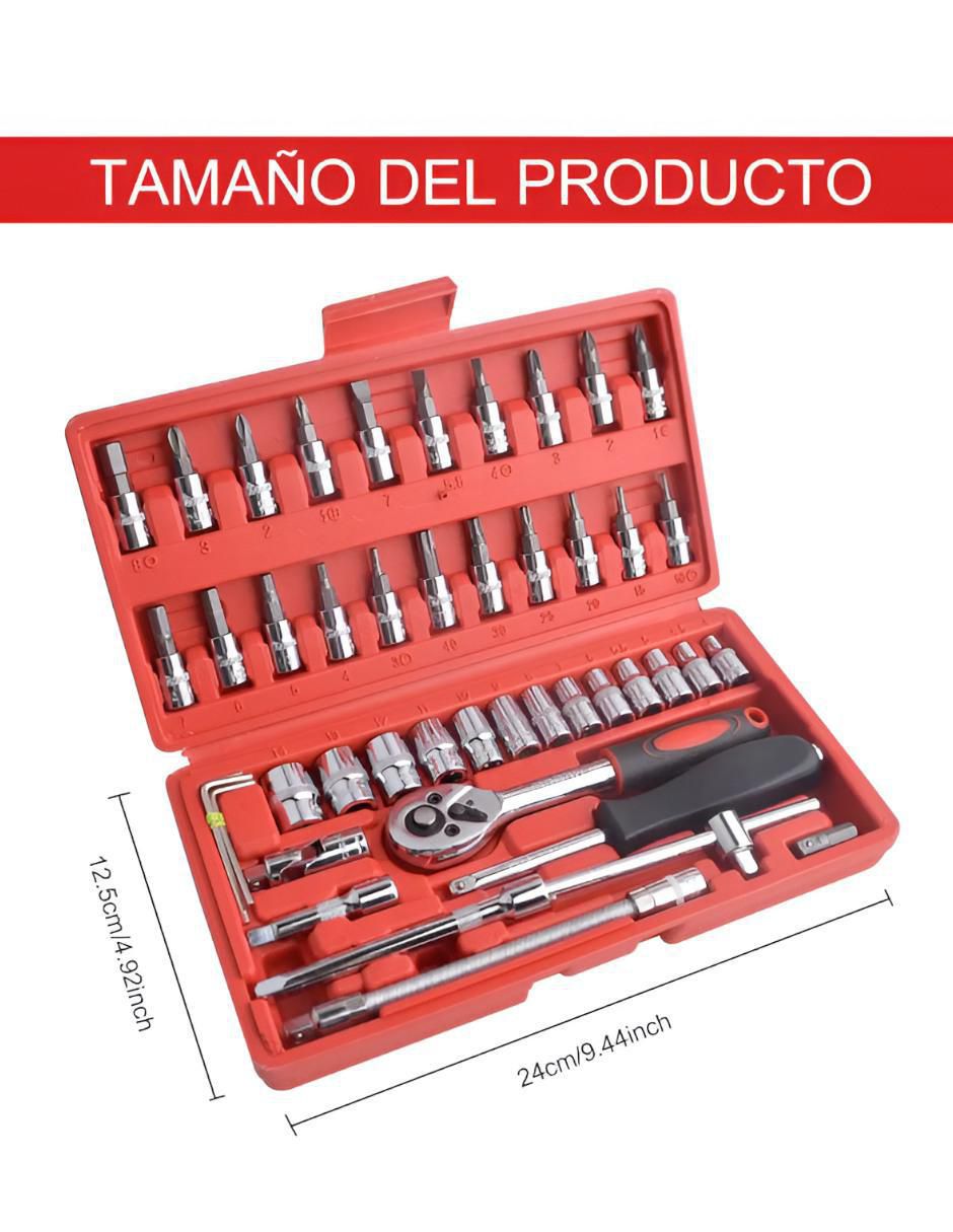 Kit de Herramientas Mecánicas 46 Piezas Acero - Image 4