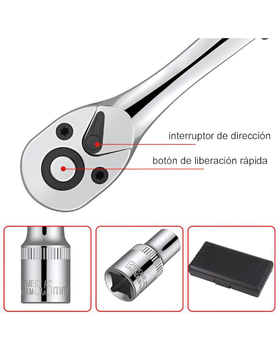 Kit de Herramientas Mecánicas 46 Piezas Acero - Image 3