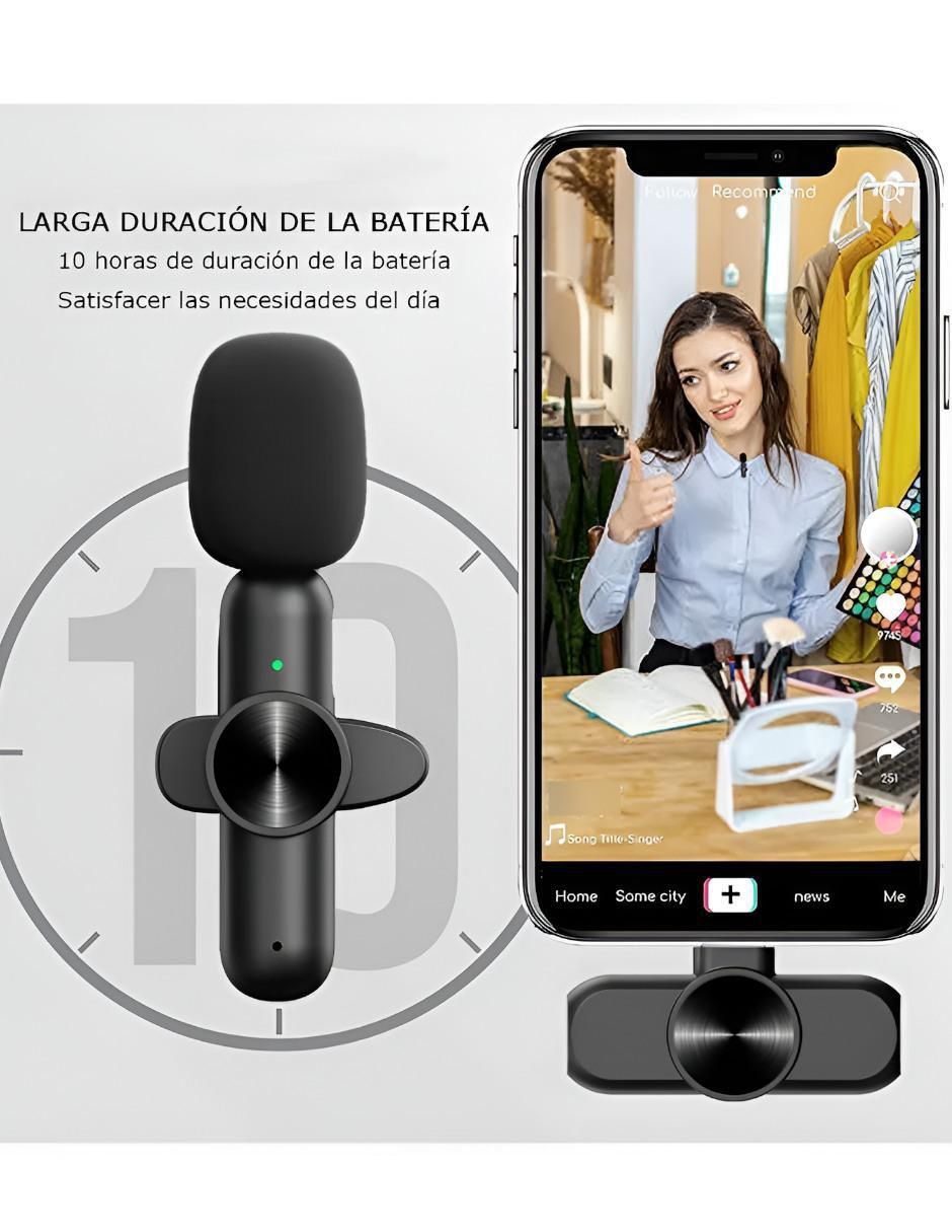 Micrófono Estéreo Lavalier Inalámbrico - Image 3