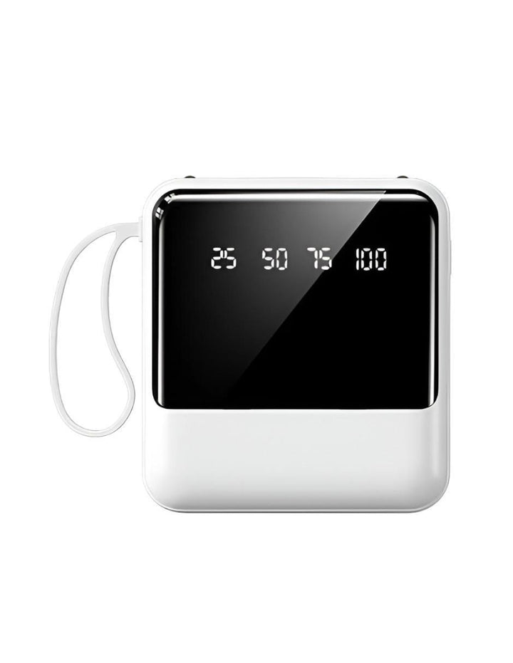 Batería Portátil 10000 mAh Blanca Cargador - Image 1