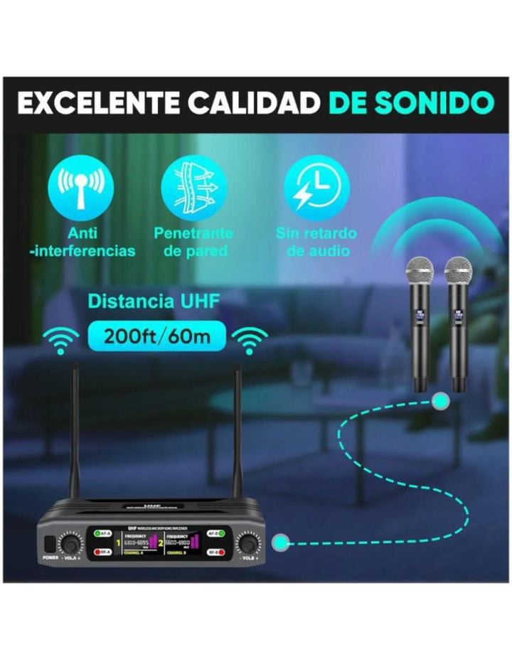 Micrófono Inalámbrico Condensador Set 2 - Image 4