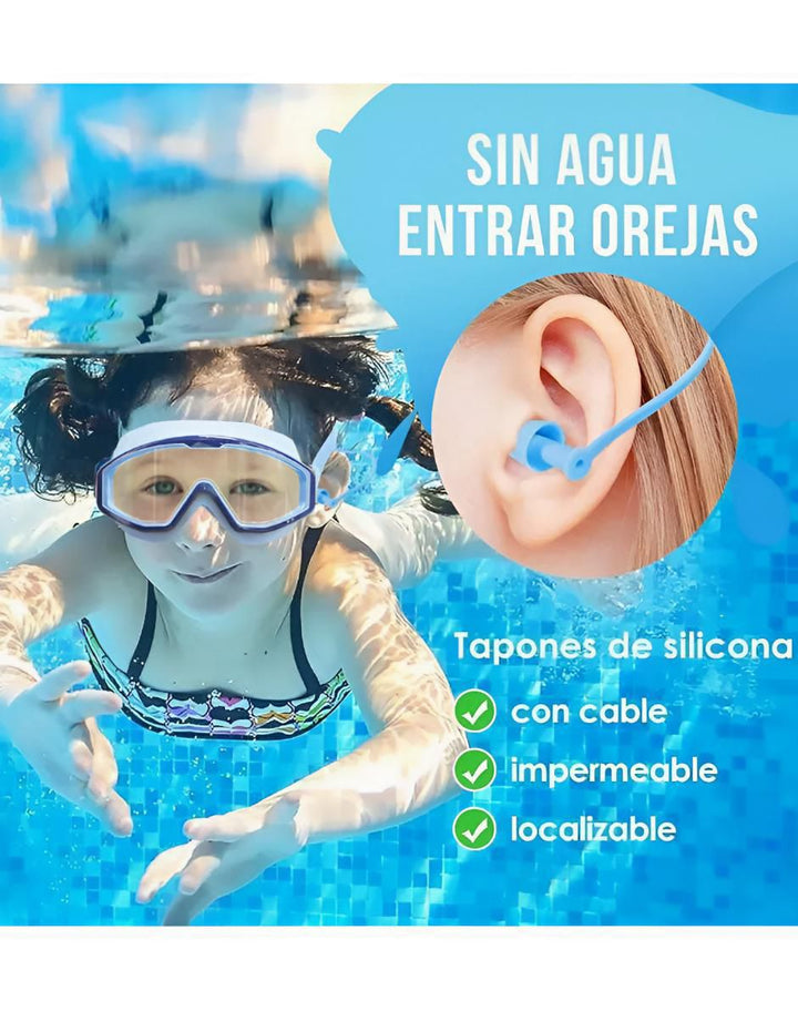 Goggles Natacion Niño Antivaho UV Silicona - Image 3
