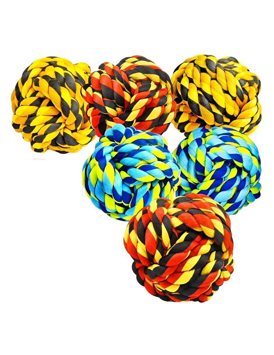 Set de 6 Pelotas para Perro Algodón Resistente - Image 1