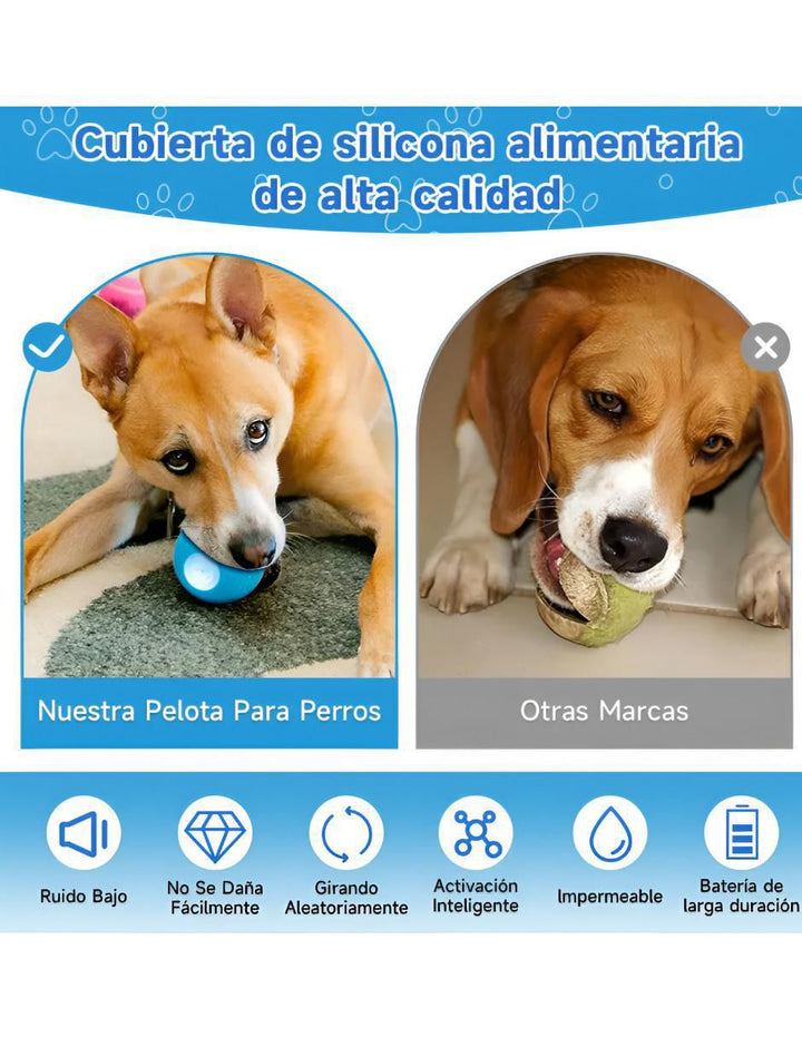 Pelota Goma Perro Resistente Azul - Image 3