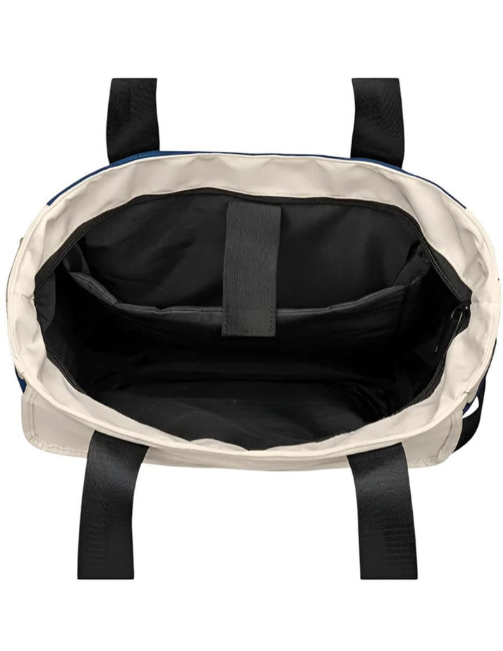 Mochila Escolar Impermeable Lona Negra - Image 2