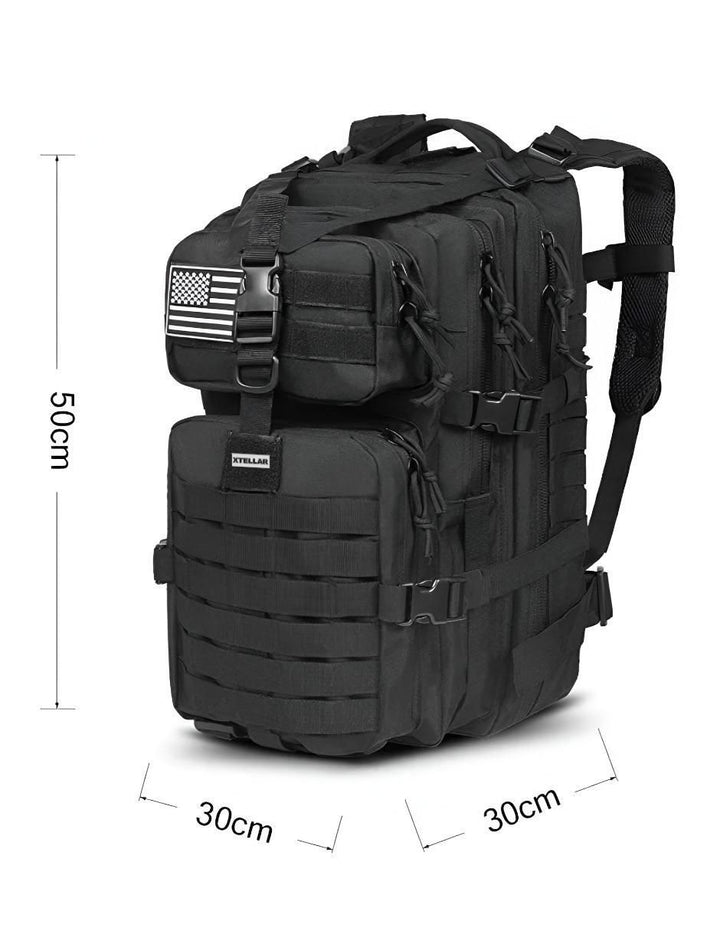 Mochila Táctica Negra Oxford Deportiva - Image 4