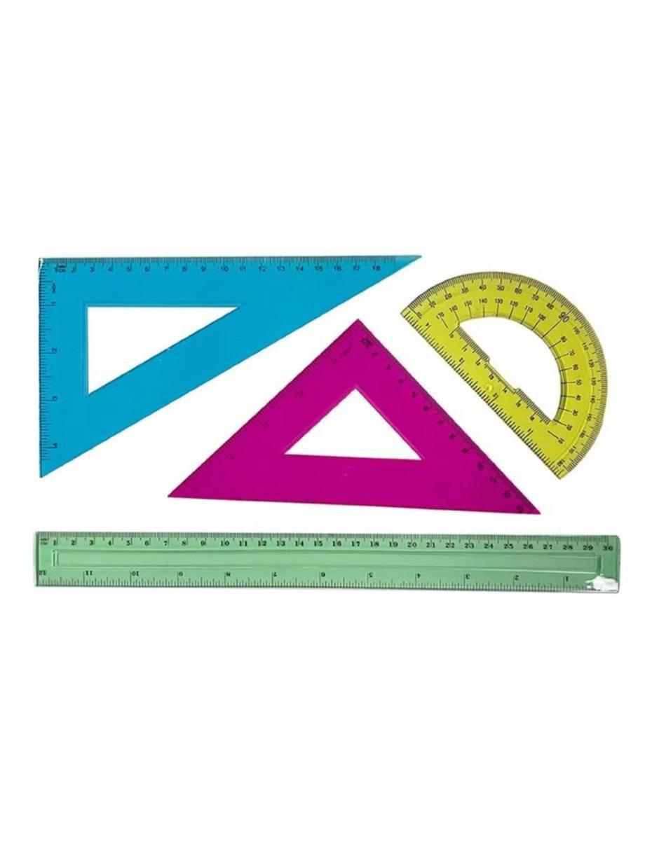 Juego de Geometría Escolar 4 Piezas - Image 2