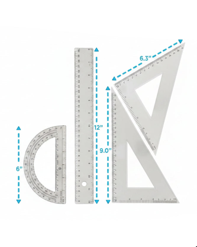 Juego de Geometría Escolar 4 Piezas - Image 6