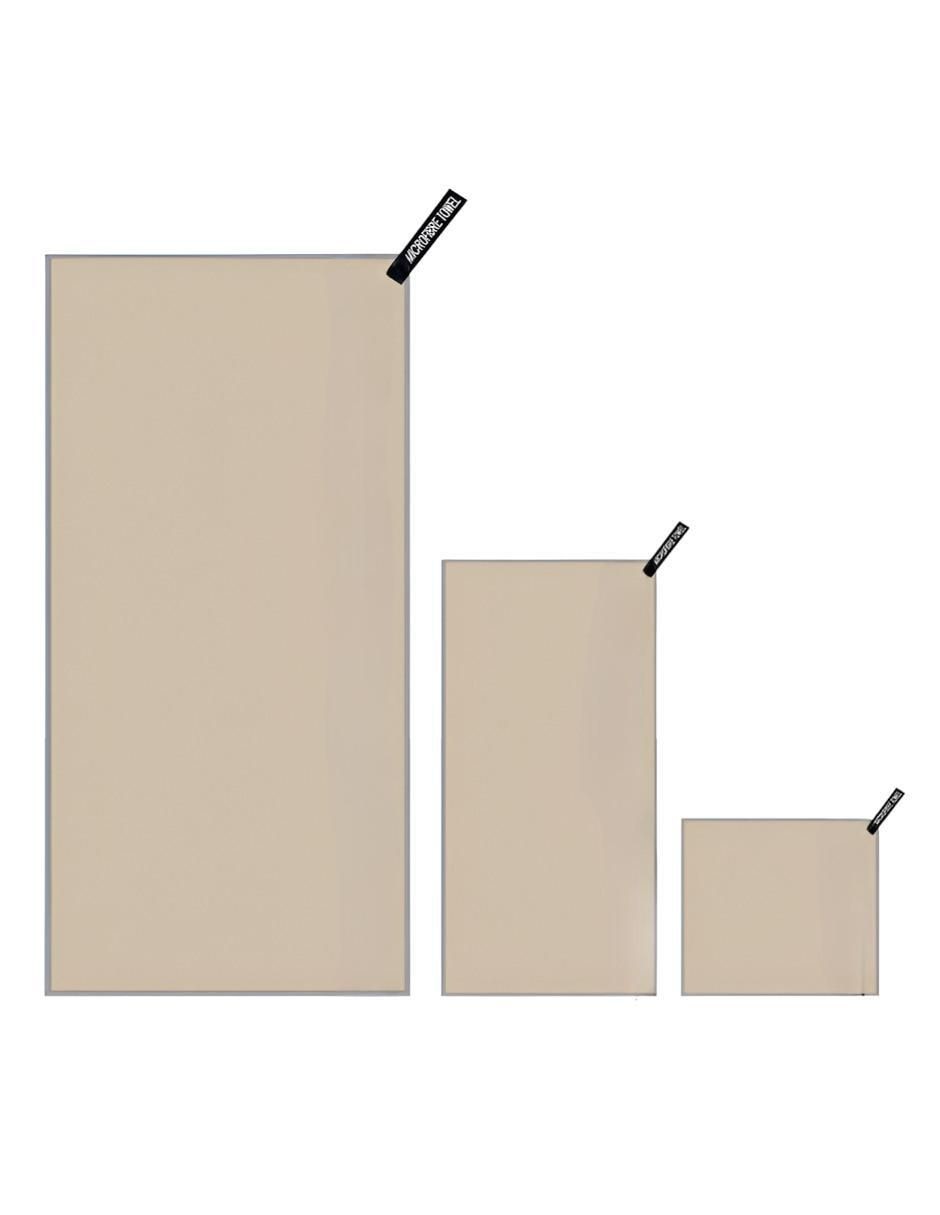 Set 3 Toallas Microfibra Natación Beige - Image 1