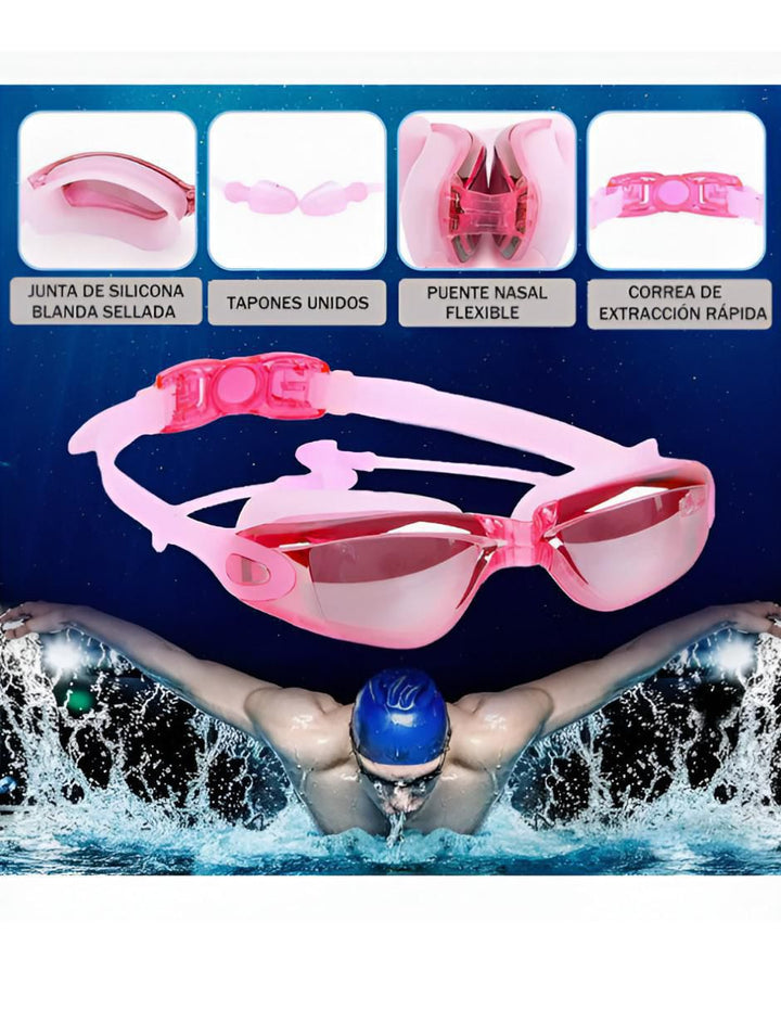 Lentes de Natación Mujer Puente Fijo - Image 3