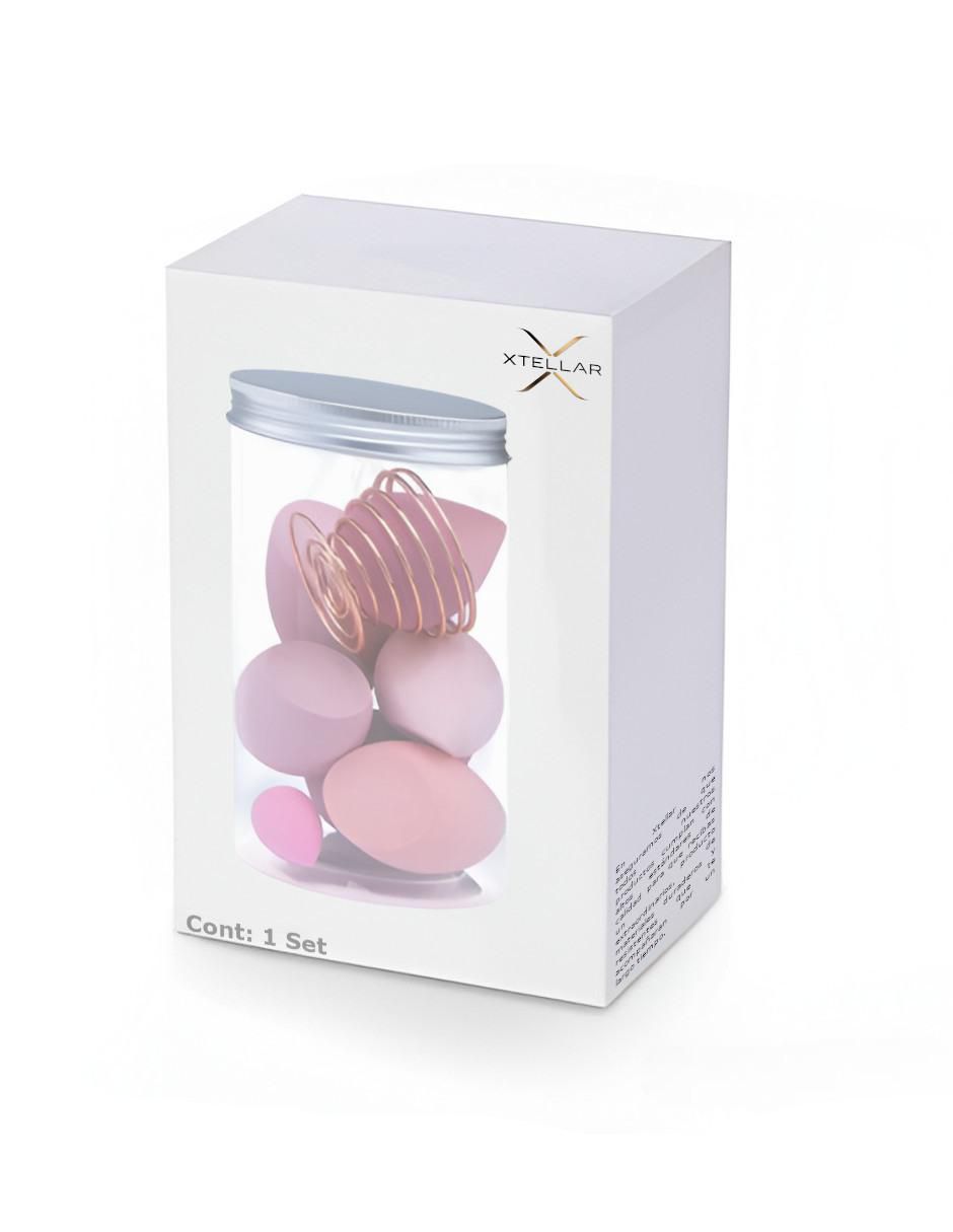 Set 6 Esponjas Aplicador Maquillaje Rosa - Image 4