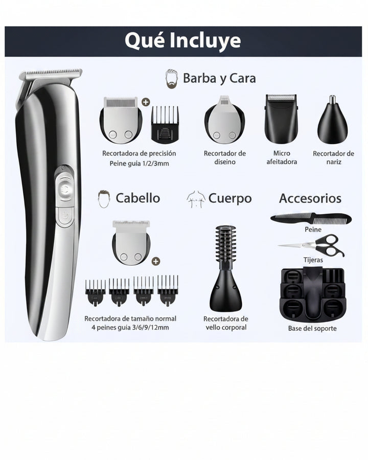 Recortadora Barba 7000 RPM Acero Inoxidable - Image 2