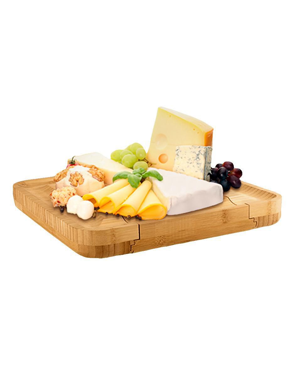 Tabla de Queso Bambú con Accesorios - Image 2